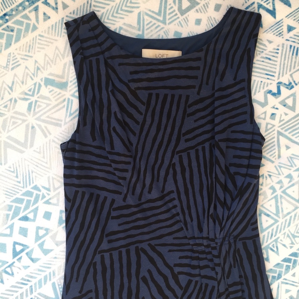 LOFT Blue Tank Dress - Picture 1 of 6